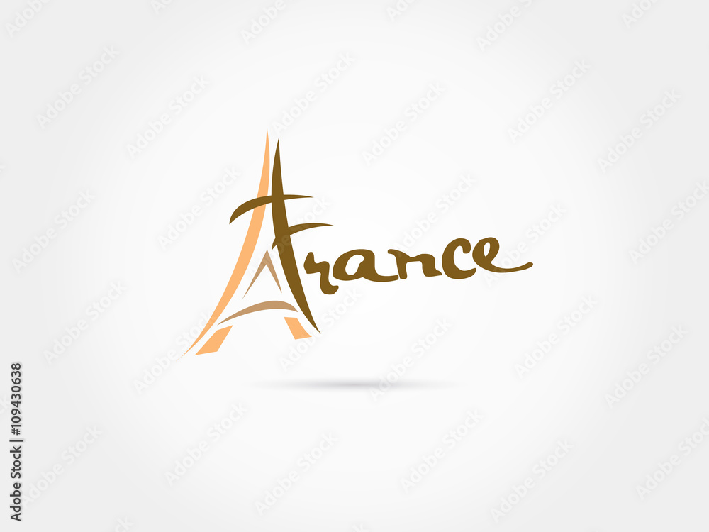 Eiffel france cafe logo