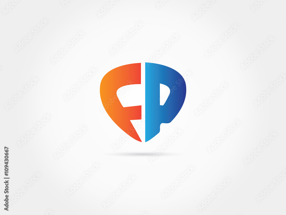 FP logo combination shield color logo FP logo combination shield color logo