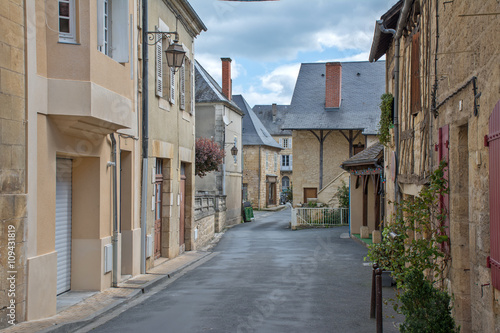 rue dans Montignac Lascaux en dordogne