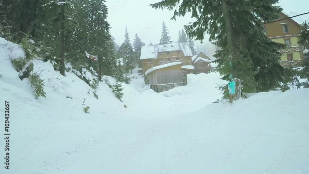 Ski resort in mountains Ski resort in mountains