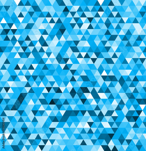 Geometric abstract vector background. Triangle seamless pattern 
