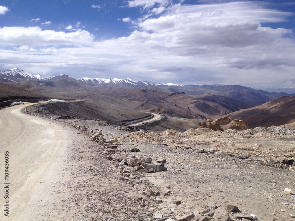 Mountain view at Leh-Ladakh road, India