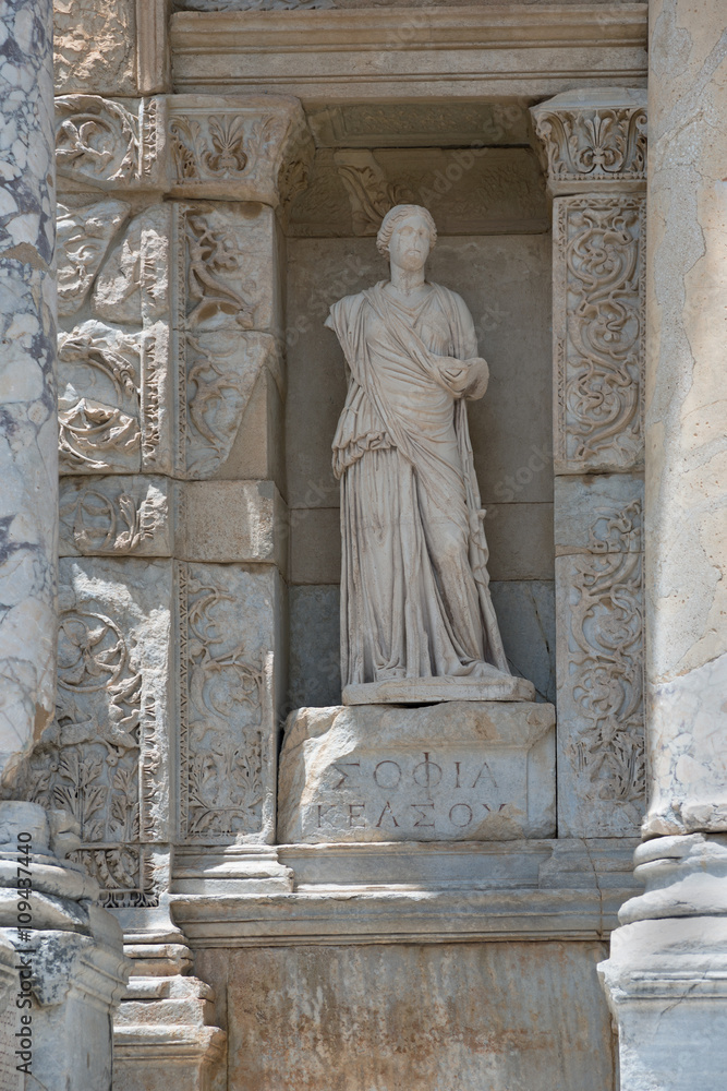 marble sculpture in Ephesus
