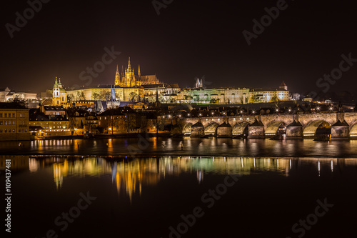 Prague Skyline at Night © mikecleggphoto