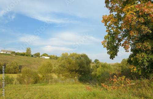 Autumn countryside landscape