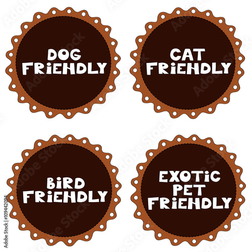 Pet friendly vector illustration 