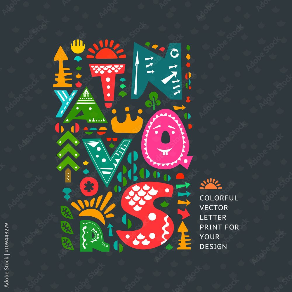Colourful print