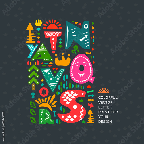 Colourful print