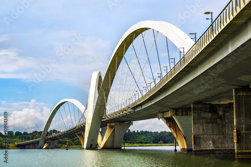 JK Bridge in Brasilia, capital of Brazil. photo