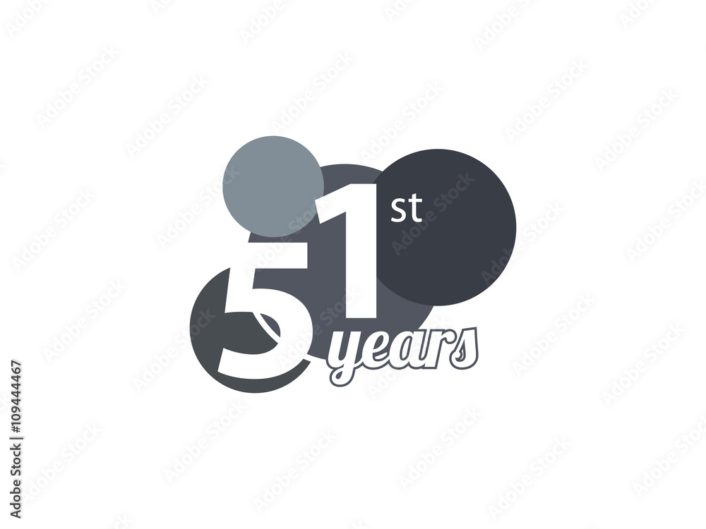 51st year anniversary logo 51st year anniversary logo