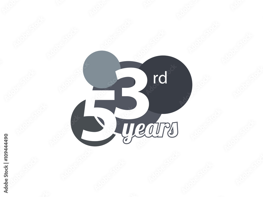 53rd year anniversary logo 53rd year anniversary logo