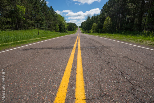 Road near Echo lake entrance, Minnesota