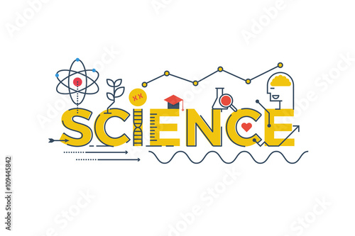 Science word illustration