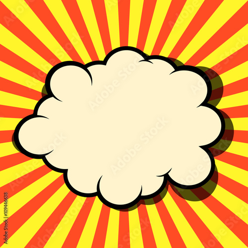 Comic style vector background. Pop art style explosion. Superher