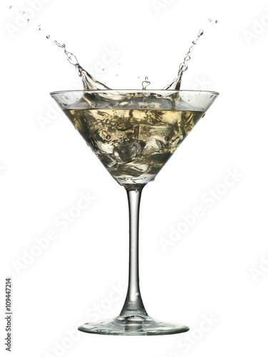 cocktail drink with splash
