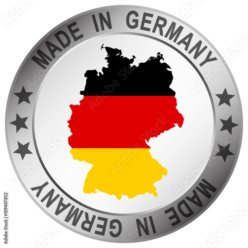 round quality button Made in Germany