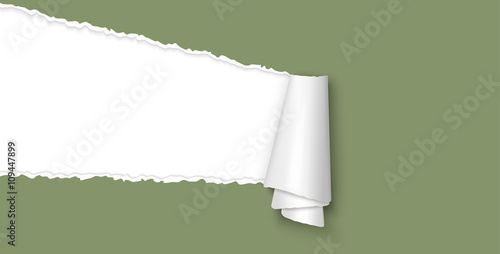 ripped open paper with space for text