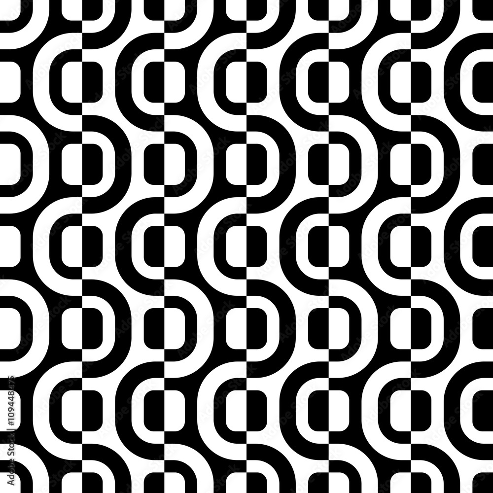 Seamless Wave and Square Pattern Seamless Wave and Square Pattern