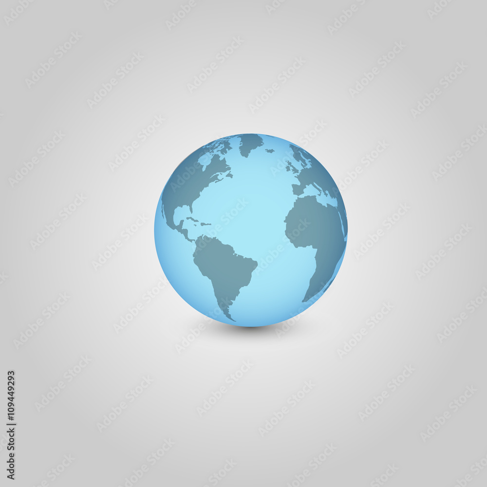 World Icon. Vector illustration.