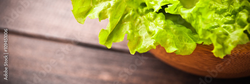 Lettuce salad in a bowl