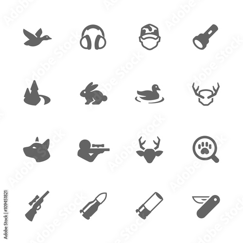 Simple Hunting Icons 