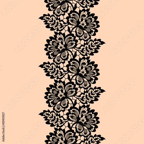 Lace Ribbon Seamless Pattern