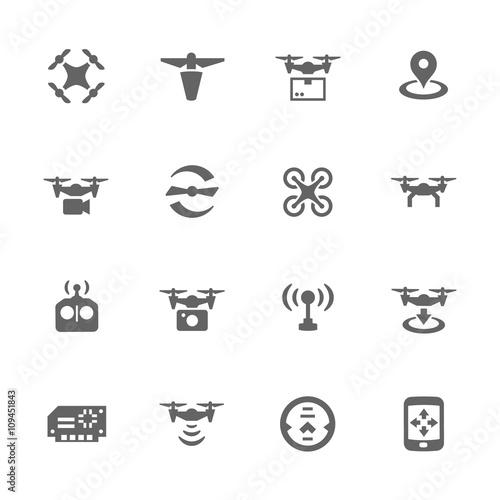 Simple Drone Icons 
