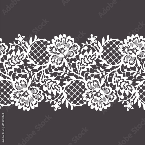 Lace Ribbon Seamless Pattern
