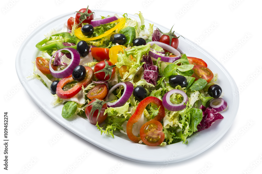 Ensalada vegetal aislada Ensalada vegetal aislada