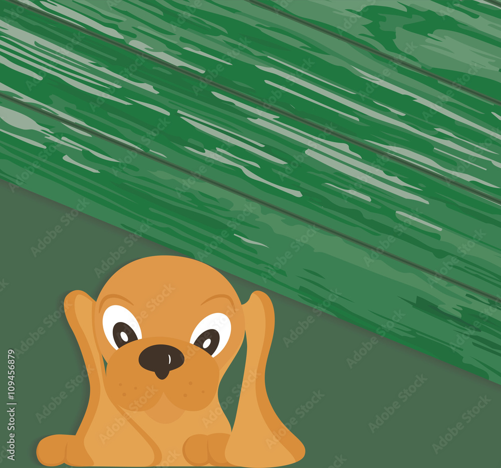 Drawing of a little dog. Drawing of a little dog.