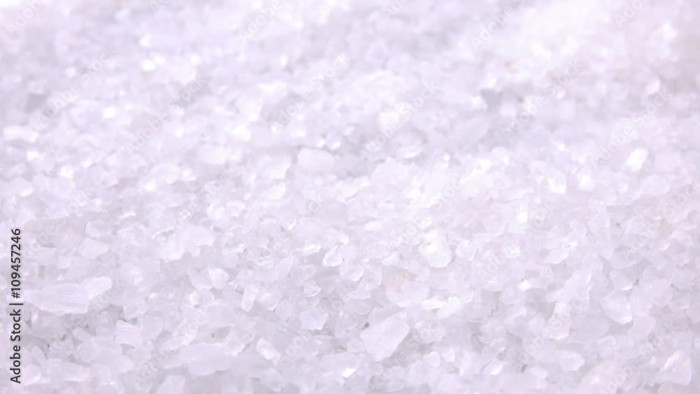 Portion of rotating Coarse Salt as not loopable 4K footage Portion of rotating Coarse Salt as not loopable 4K footage