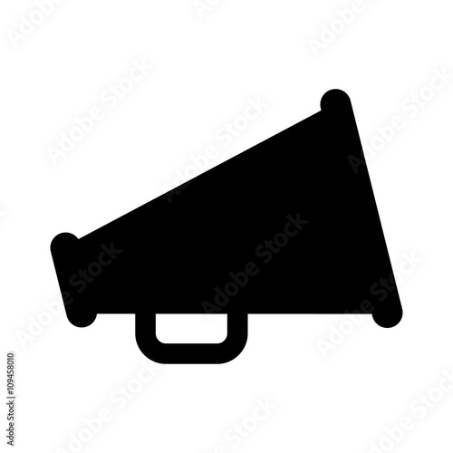 Megaphone loudspeaker flat icon for apps and websites