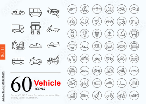 60 vechile icons