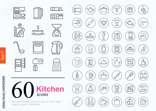 60 kitchen icons