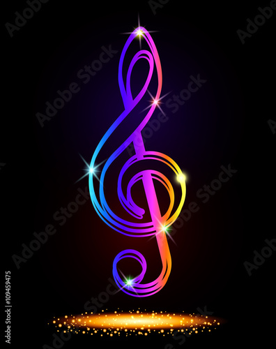 Pictograph of music key