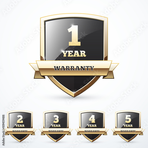 Set of warranty shields