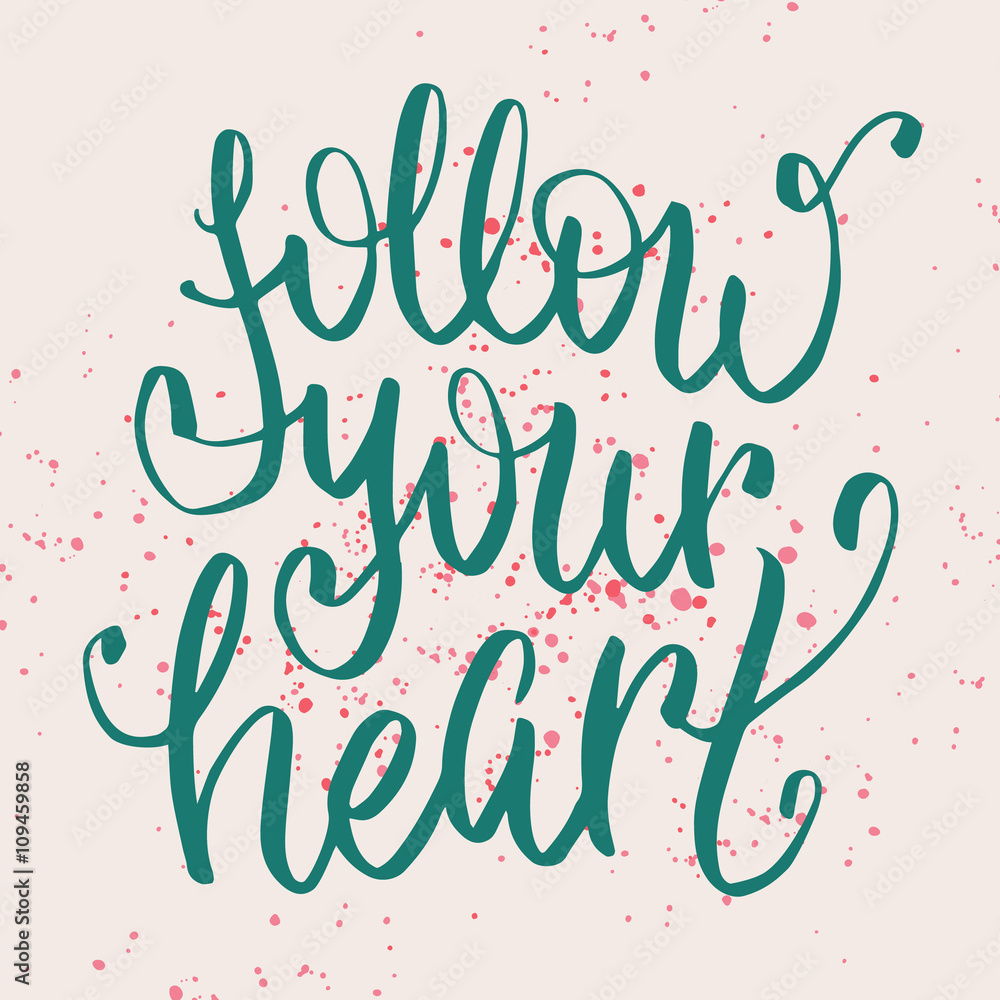 Hand lettering typography poster design template Hand lettering typography poster design template