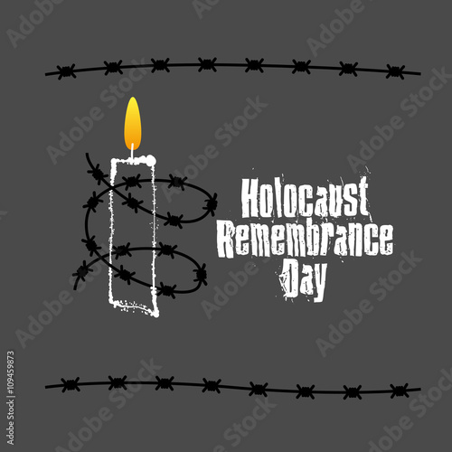 Holocaust Remembrance Day. January 27th. Vector illustration
