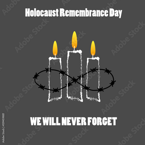 Holocaust Remembrance Day. January 27th. Vector illustration