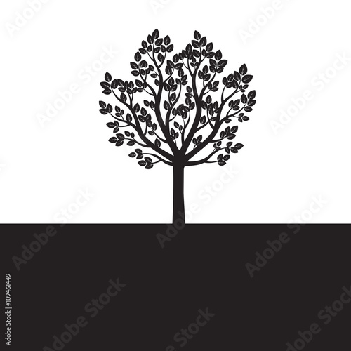 Vector Black Tree.