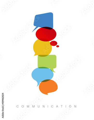 Vector abstract Communication concept illustration