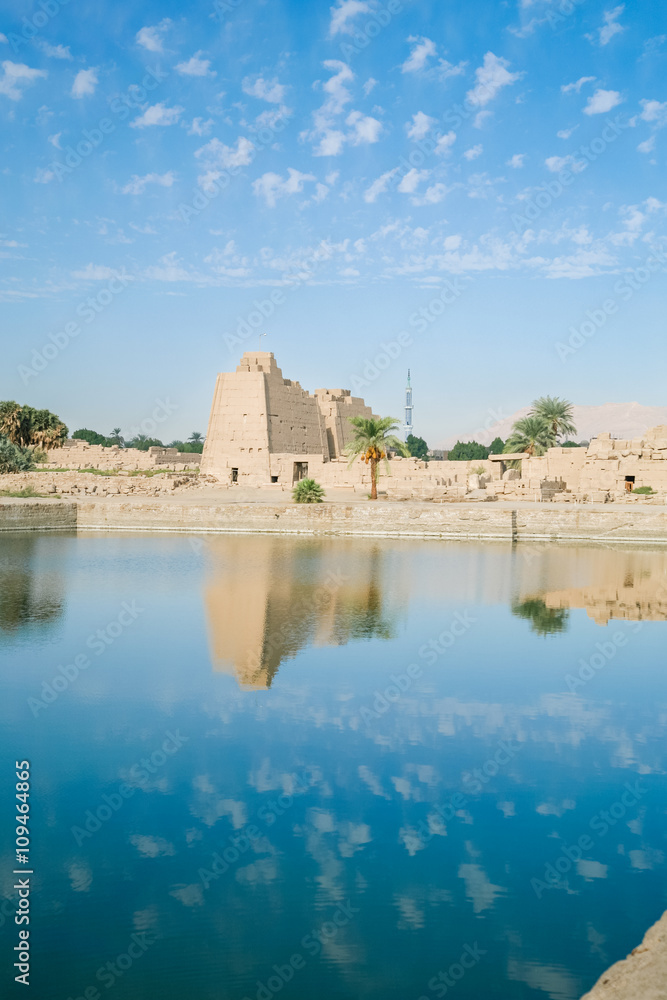 Sacred Lake in Karnak Temple