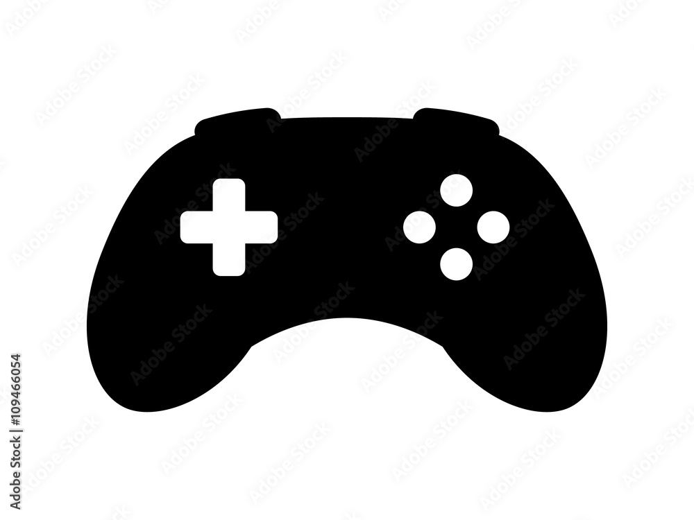 Videogame / video game controller or gamepad flat icon for apps and websites Videogame / video game controller or gamepad flat icon for apps and websites