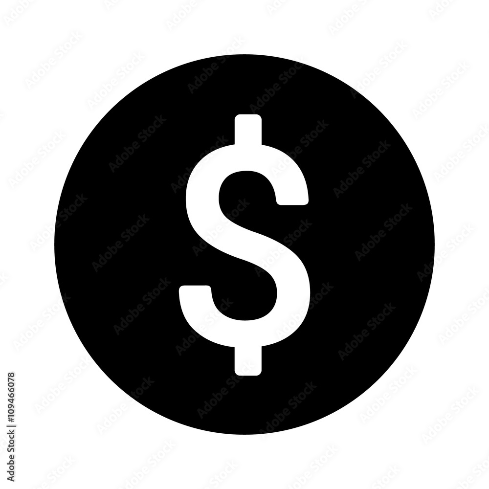 American dollar payment symbol flat icon for apps and websites American dollar payment symbol flat icon for apps and websites