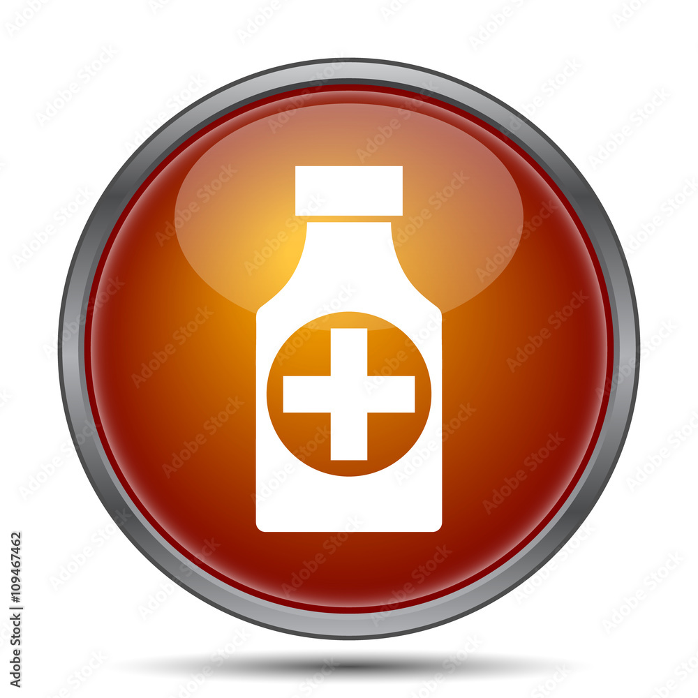 Obraz premium Pills bottle icon