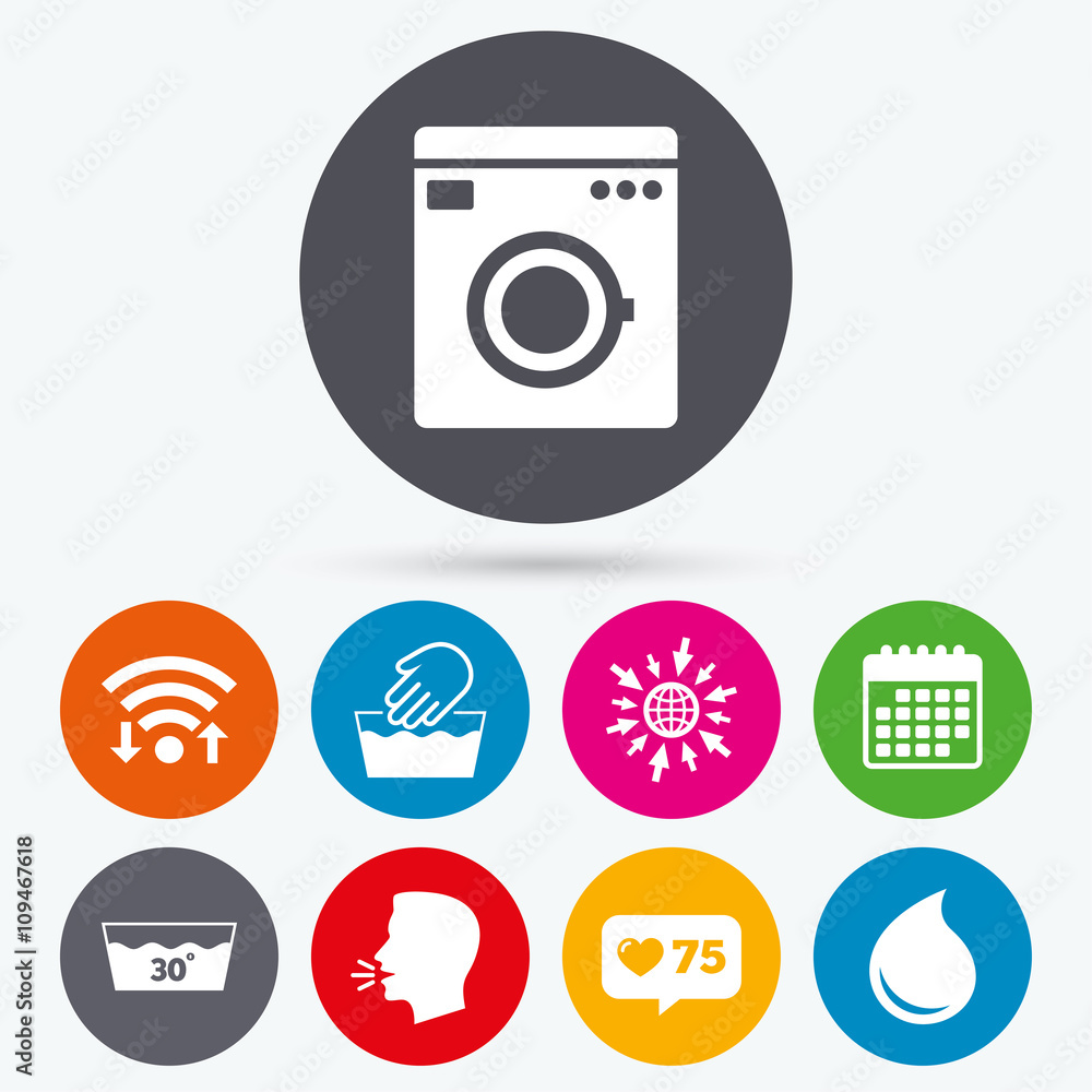 Wash icons. Machine washable at thirty degrees. Wash icons. Machine washable at thirty degrees.