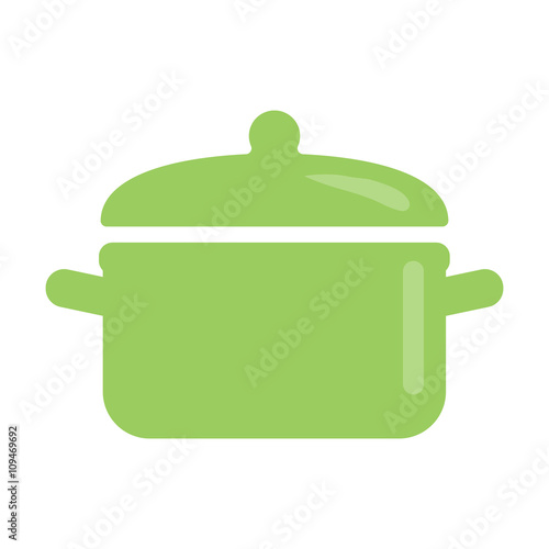 Pots flat icon. Illustration for web and mobile design.