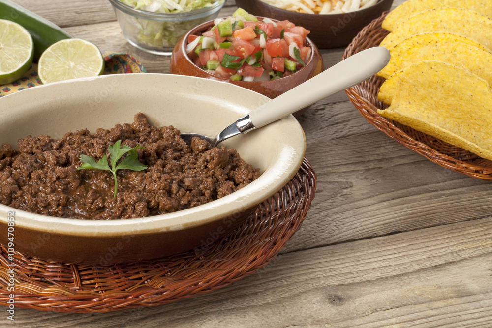 delicious cooked ground beef on bowl delicious cooked ground beef on bowl