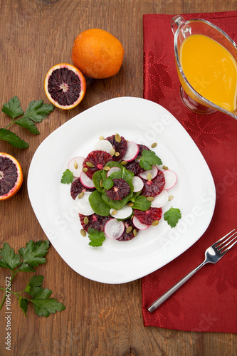 Blood Orange - Radish Salad