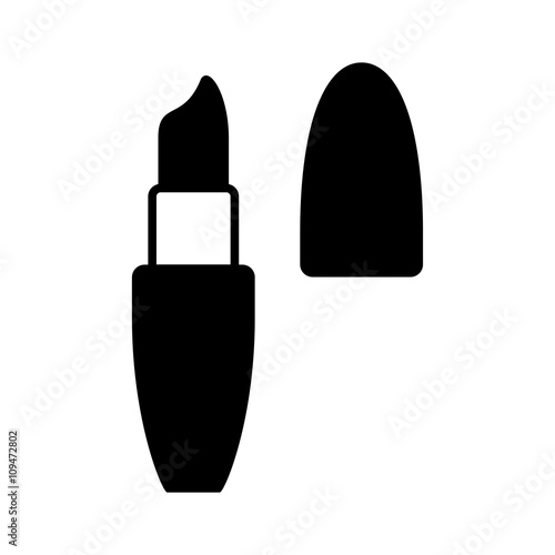lipstick lipgloss make up black simple icon